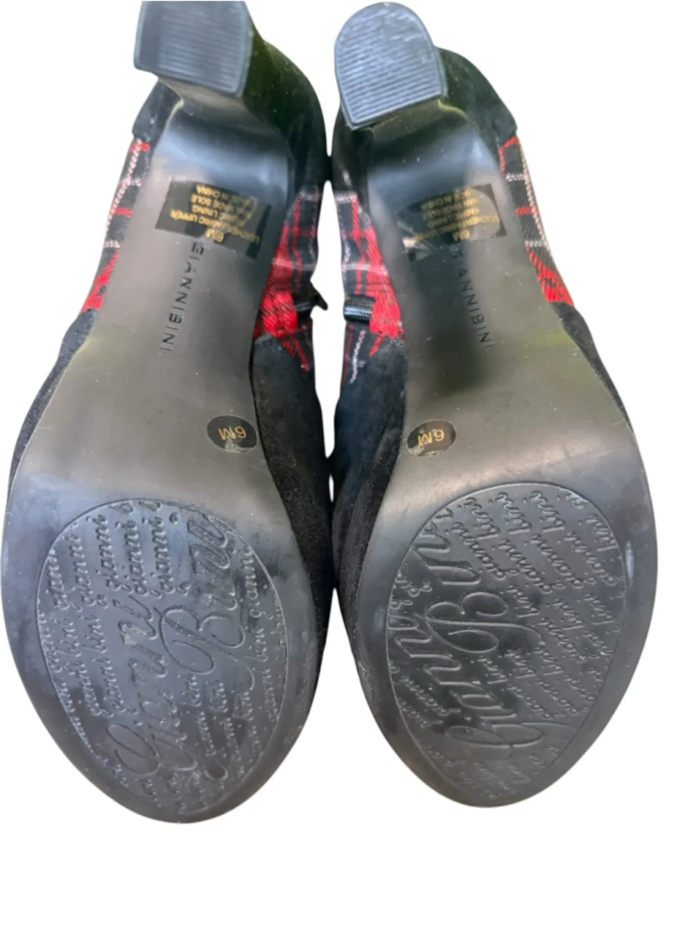 Gianni Bini Tartan Plaid Platform Heels Women's Size 6 NIB